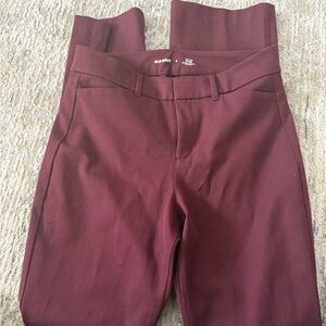 Old Navy Red Straight Leg Pants with Comfortable Waistband